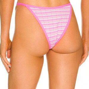 LSpace Tommy Bikini Bottom Electric Pique Pink Size S NEW Brazilian Revolve
